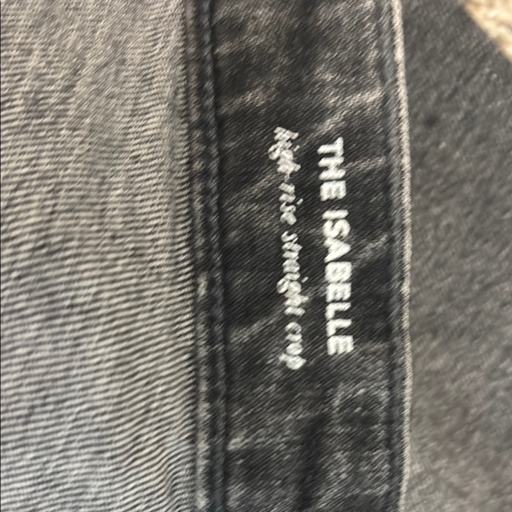 AG Adriano Goldschmied Dark Gray Straight Jeans - Isabelle - high rise - Picture 4 of 6